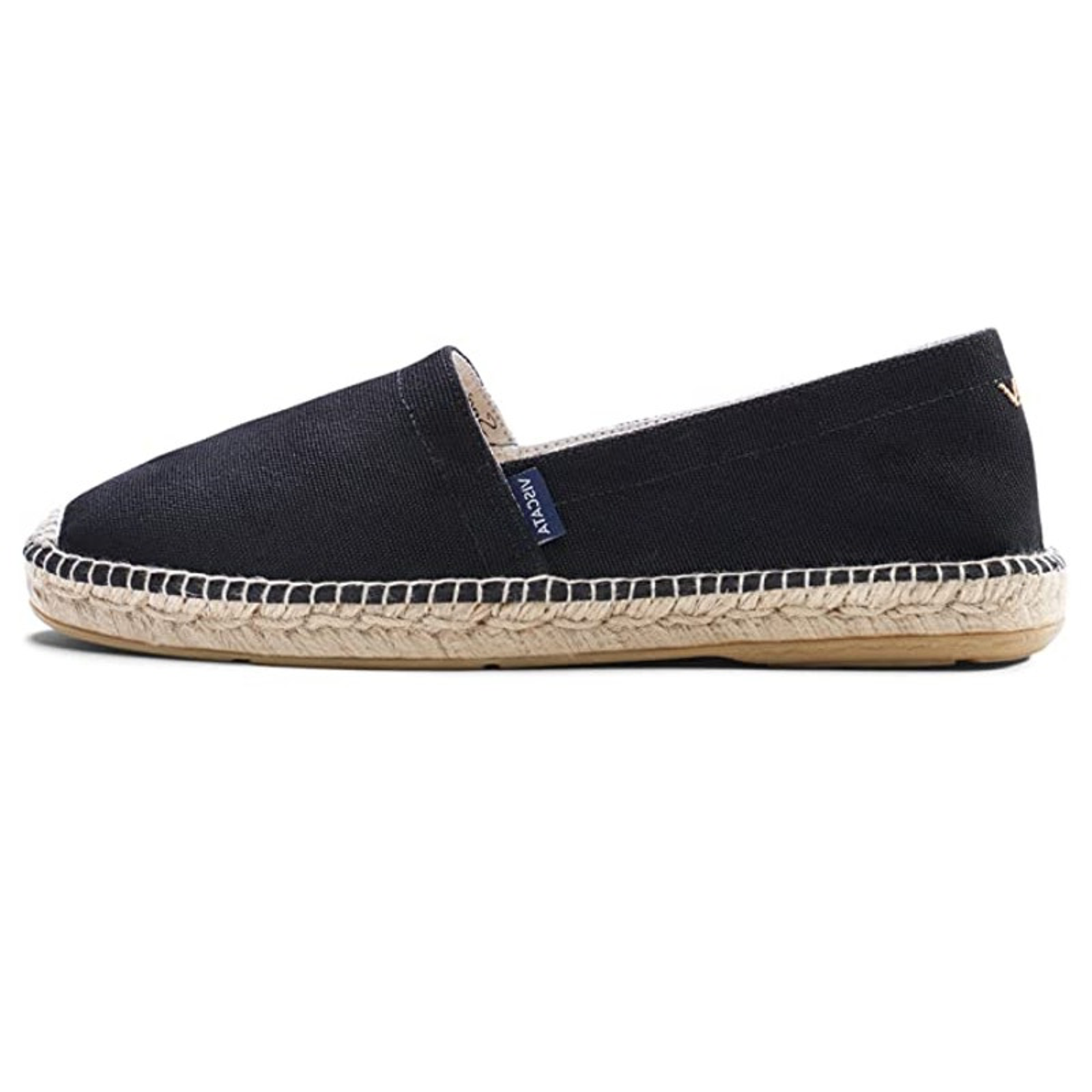 Viscata Mens Sitges Espadrille Flats Eu 42 Us 9 Black Slip On Nib — image 2 of 8